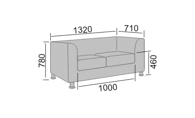 Диван офисный Форли-2
